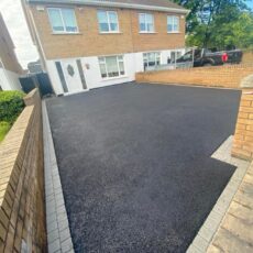 Asphalt Driveway with Granite Cobbles 4