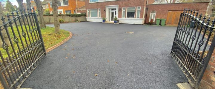 Large Driveway Resurfaced with Sma Tarmac