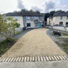 Gravel driveway with border completed in Ringsend Dublin 03