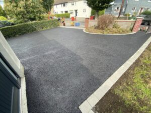 Tarmac driveway completed in Ballymun North Dublin with granite border 04