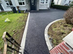 Tarmac driveway completed in Ballymun North Dublin with granite border 05