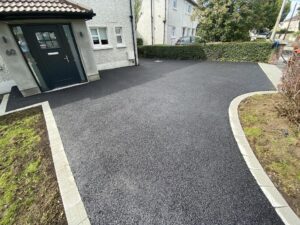 Tarmac driveway completed in Ballymun North Dublin with granite border 06